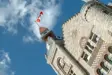 Spire and flag of Town Hall building