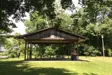 Pavilion with picnic tables underneath