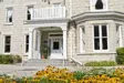 Inn entrance with flowers