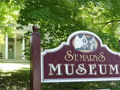 St. Marys Museum entrance sign