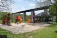 Playground equipment at park